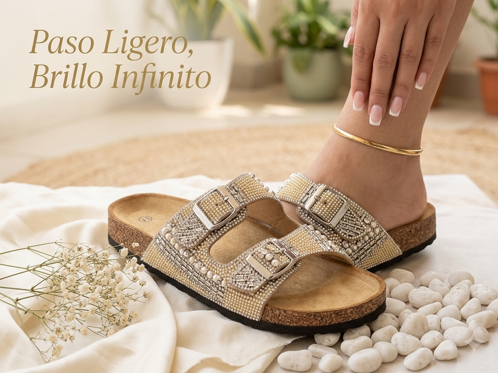 Sandalias Elegancia y Brillo
