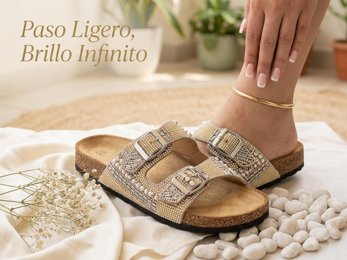 Sandalias Elegancia y Brillo